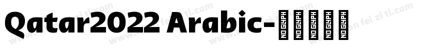 Qatar2022 Arabic字体转换